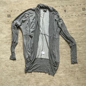 Bordeaux long line open sweater